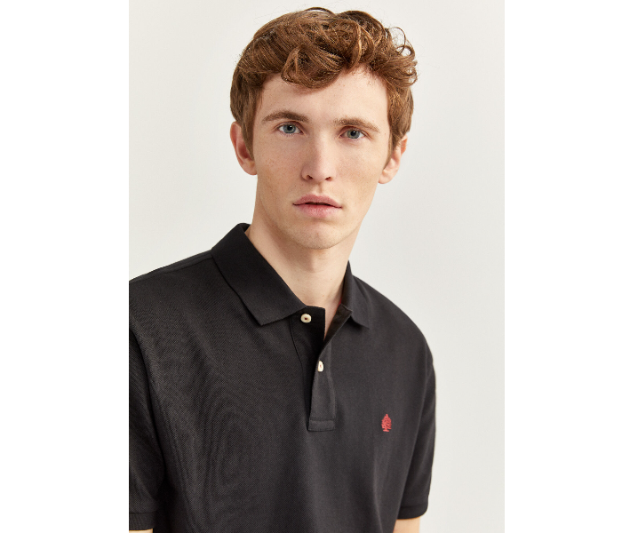 Springfield 855102201 Small Basic Polo Shirt for Men - Black - Zoom Image 2