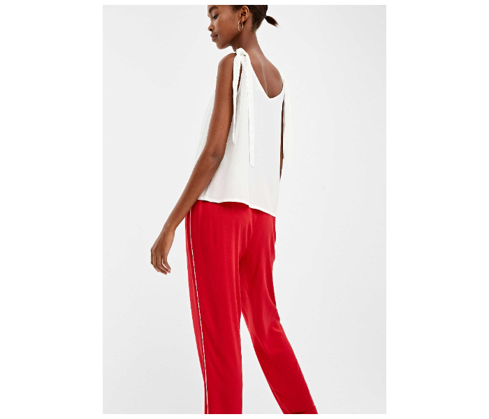 Springfield 683682865 Size 38 Cotton Pant for Women - Red - Zoom Image 3