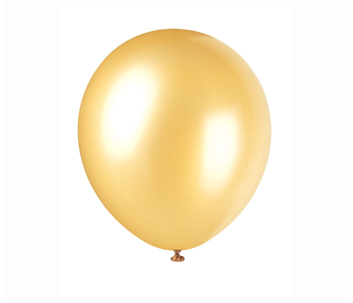 Mira Decor M-D-N12-255 12 inch Pack of 25 Piece Latex Balloon - Gold - Zoom Image