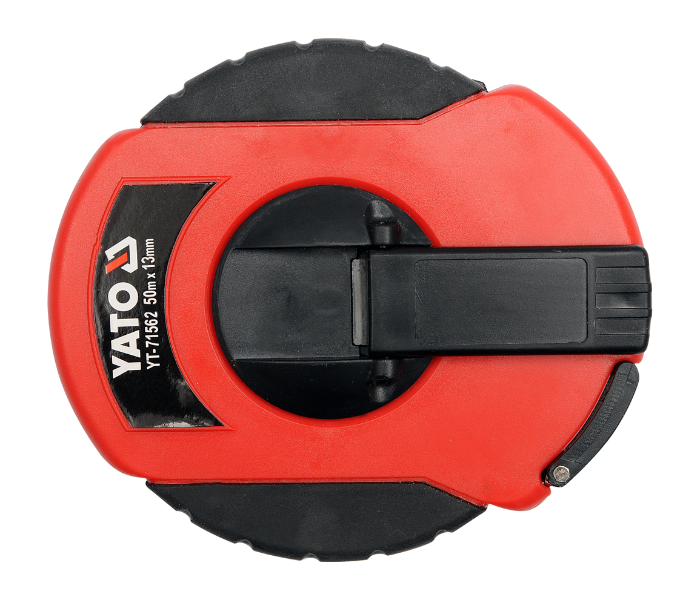 Yato YT-71562 50 Meter Steel Measuring Tape - Black and Red - Zoom Image 1