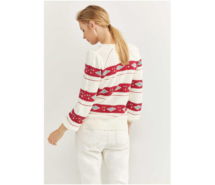 Springfield 133825097 Large Jumper for Women - White - Zoom Image 3