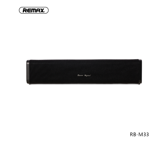 Remax RB-M33 Fabric Series Wireless Speaker - Black - Zoom Image 1