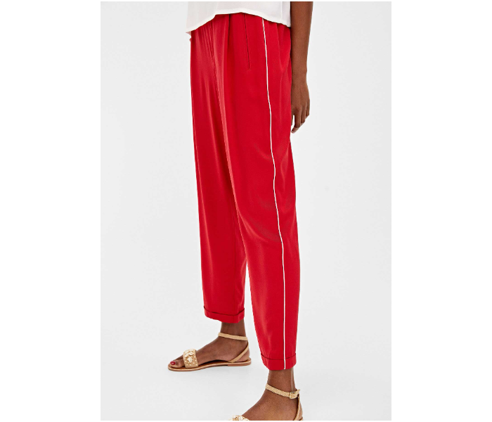 Springfield 683682865 Size 38 Cotton Pant for Women - Red - Zoom Image 2