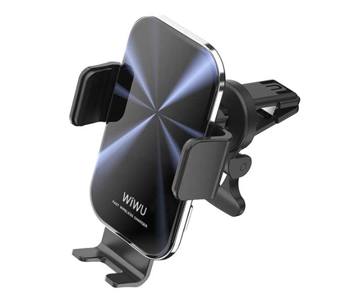 Wiwu CH-307 15W Liberator Wireless Charging Car Mount - Black - Zoom Image 2