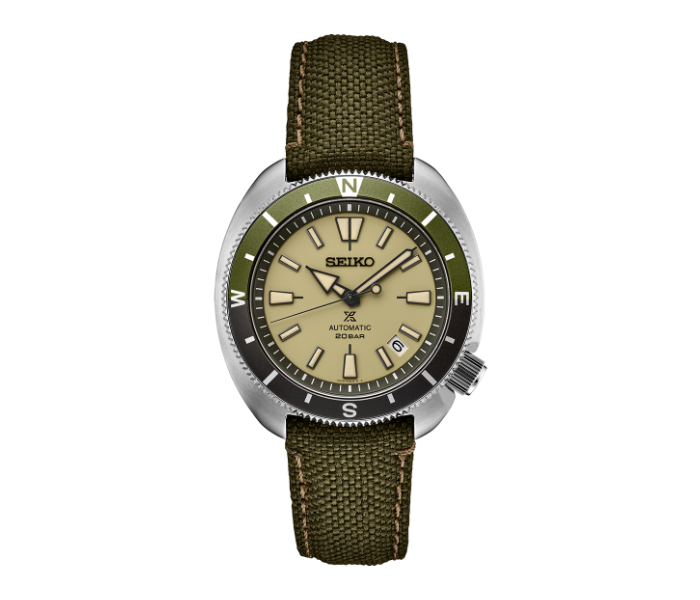 Seiko SRPG13J1 Prospex Automatic Stainless Steel Polyster Band Watch for Men - Green - Zoom Image 1