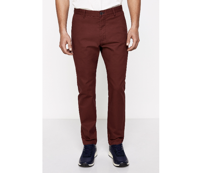 Springfield 155343769 Size 36 Chinos for Men - Maroon - Zoom Image 1