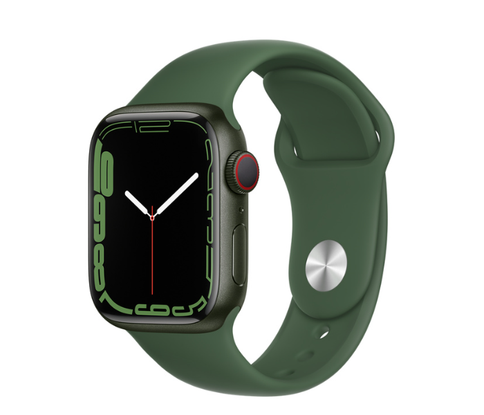 Apple Watch Series 7 GPS and Cellular 41mm Green Aluminum Case with Sport Band - Zoom Image 1