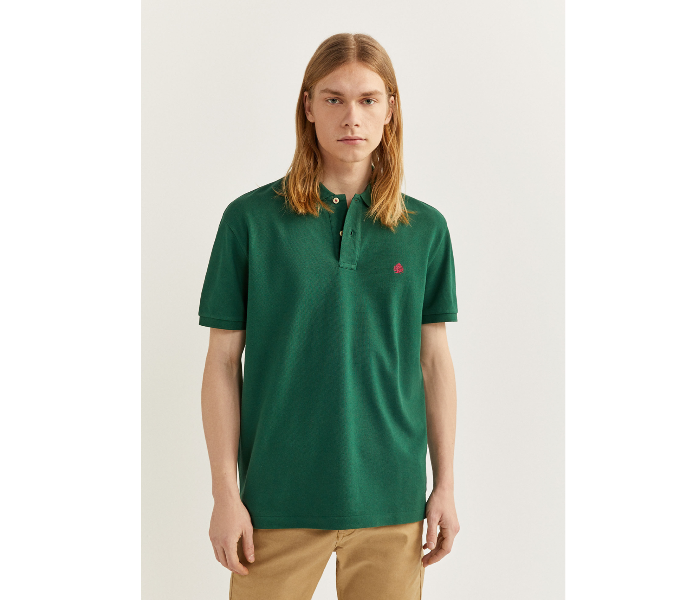 Springfield 855104924 Medium Basic Polo Shirt for Men - Green - Zoom Image 1