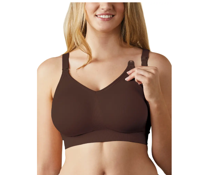 Bravado 1401BA-5 Small The Body Silk Seamless Cocoa Nursing Bra -Brown - Zoom Image 3