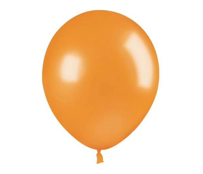 Mira Decor M D M12 258 12 inch Pack of 25 Piece Metallic Latex Balloon -Orange - Zoom Image