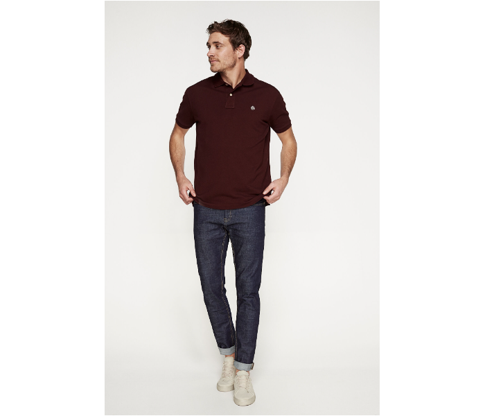 Springfield 855096469 XS Basic Polo Shirt for Men - Maroon - Zoom Image 1