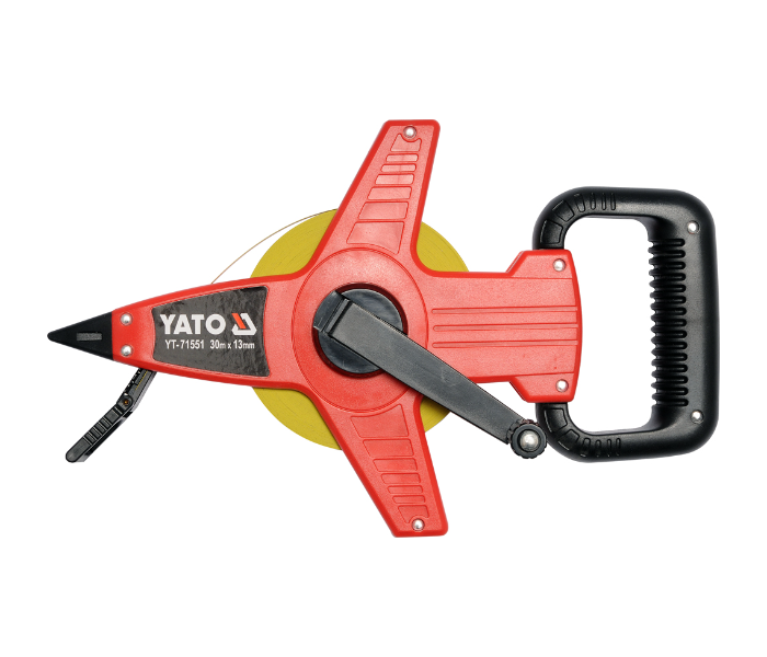 Yato YT-71552 50 Meter Steel Survey Tape - Black and Red - Zoom Image 1