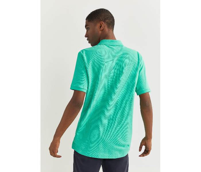 Springfield 855102225 XXXL Basic Polo Shirt for Men - Green - Zoom Image 3