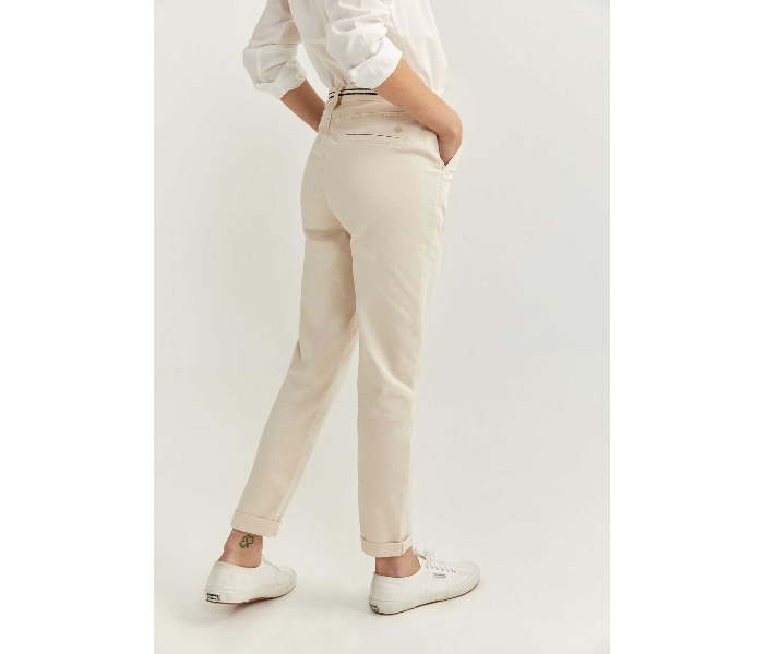 Springfield 683724751 Size 34 Cotton Pant for Women - Beige - Zoom Image 3