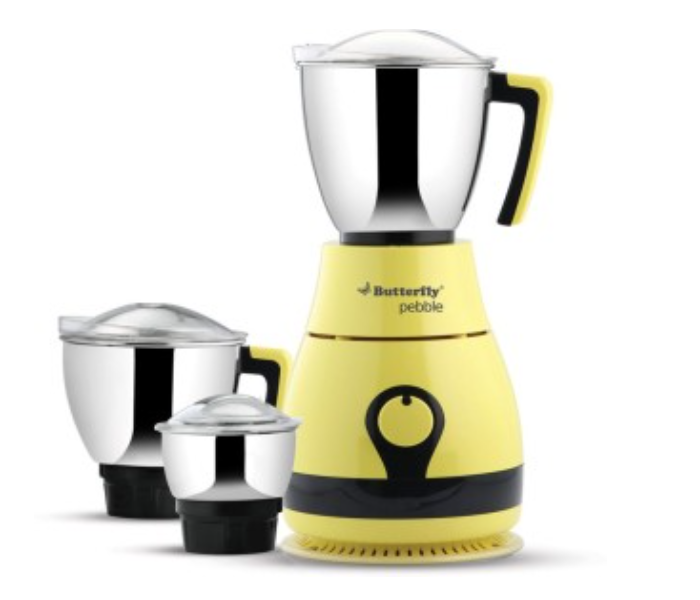 Butterfly BFY MG178968 600W Mixer Grinder with Pebble 3 Jars - Yellow - Zoom Image