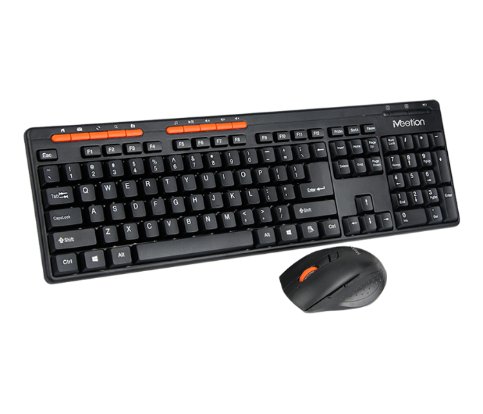 Meetion MT-4100  Wireless Keyboard And Mouse Combo -Black - Zoom Image 2