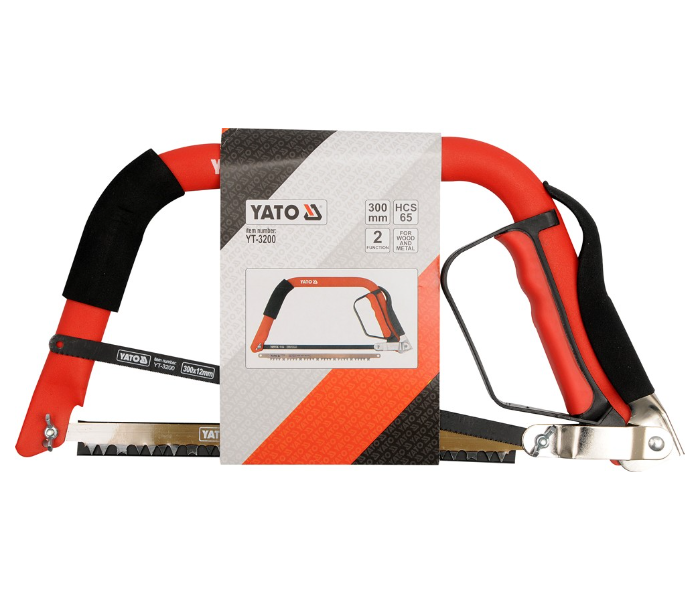 Yato YT-3200 300mm Bow Saw - Black and Red - Zoom Image 2