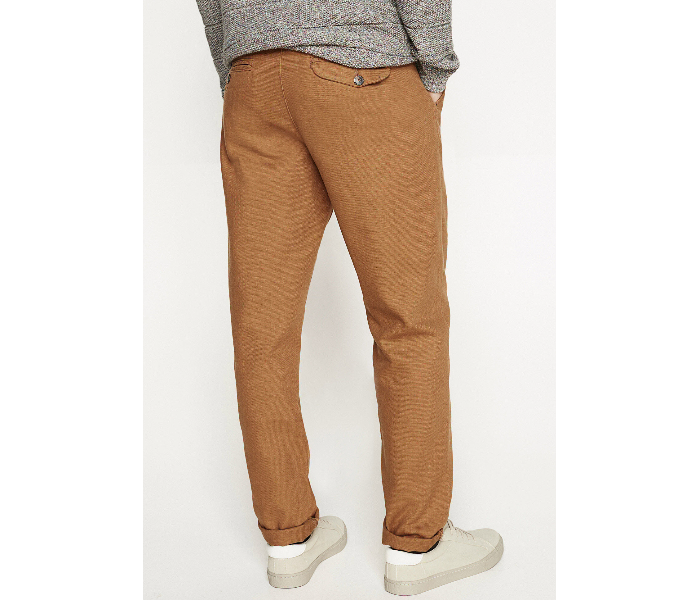 Springfield 155354232 Size 38 Chinos for Men - Light Brown - Zoom Image 4