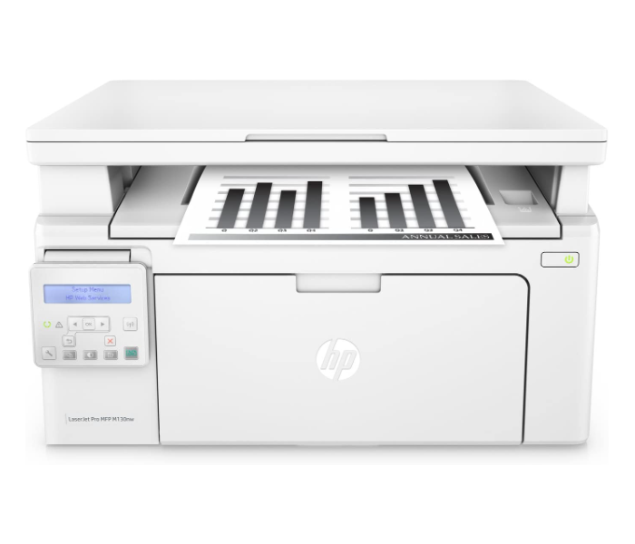 HP LaserJet Pro M130NW All-in-One Wireless Laser Printer - White - Zoom Image 1