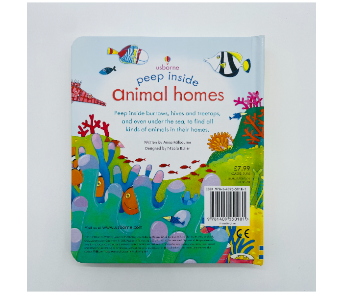 Peep Inside Animal Homes Kids Book by Usborne Publisher - Zoom Image 2