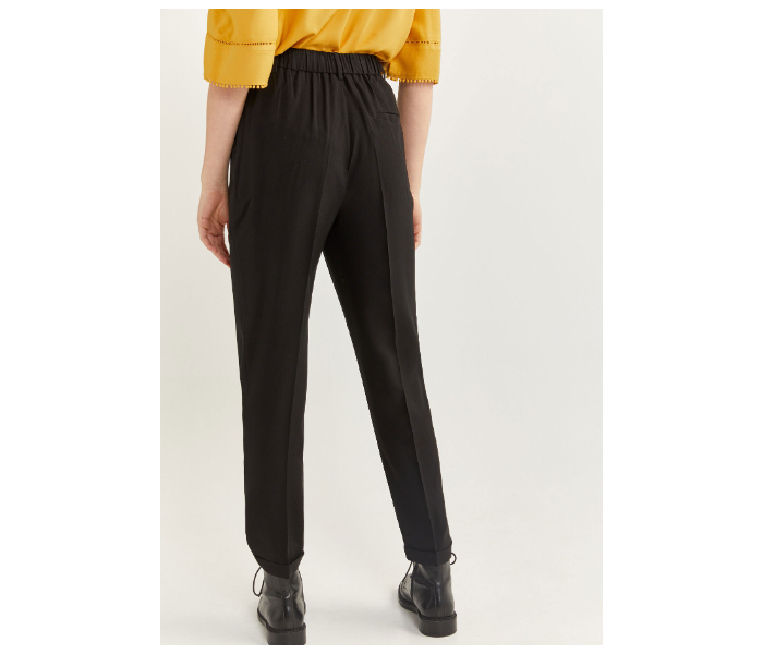 Springfield 683715801 Size 42 Cotton Pant for Women - Black - Zoom Image 3