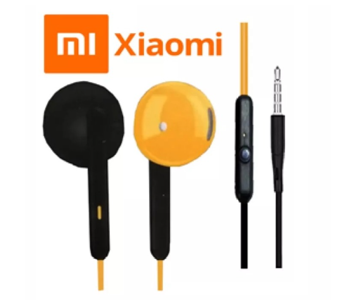 MI- Xiaomi R-1000 Stereo 3.5mm Plug Headset Extra Bass - Orange - Zoom Image 1