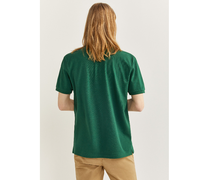 Springfield 855104924 Medium Basic Polo Shirt for Men - Green - Zoom Image 3