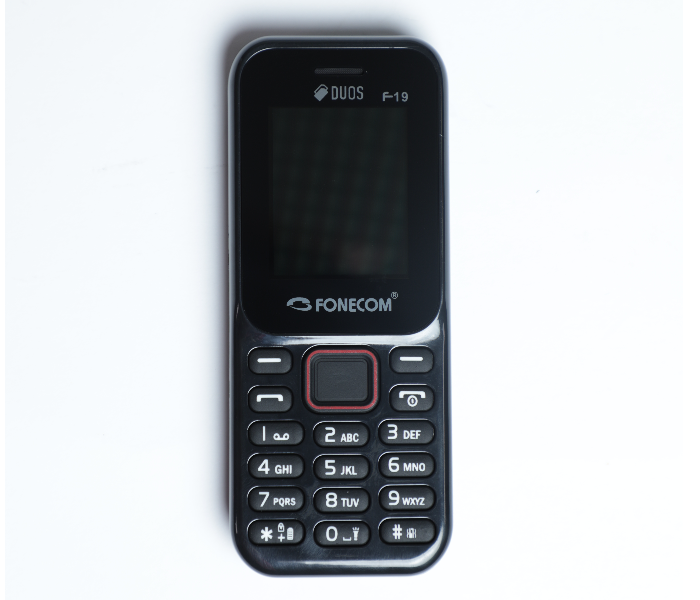 Fonecom F19 Dual Sim Base Phone - Black - Zoom Image 2