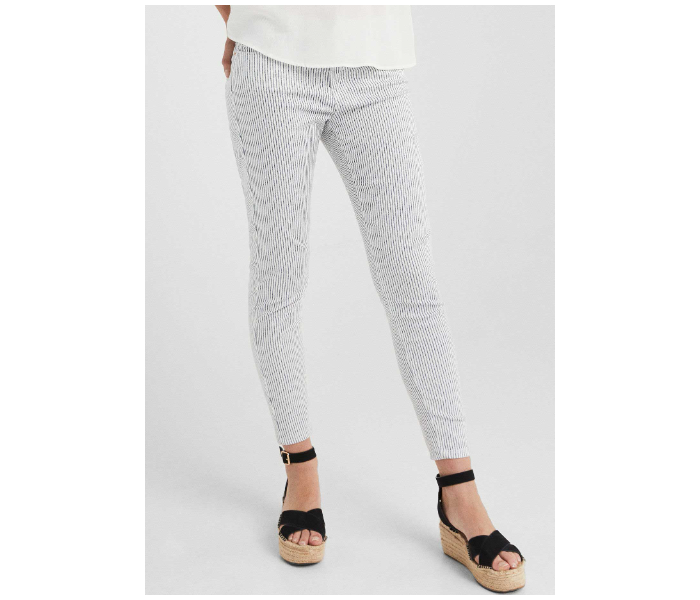 Springfield 683534114 Size 40 Cotton Pant for Women - White - Zoom Image 1