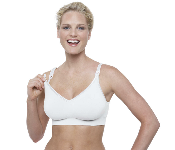 Bravado 1401-19 Large The Bodysilk Seamless White Nursing Bra -White - Zoom Image 2