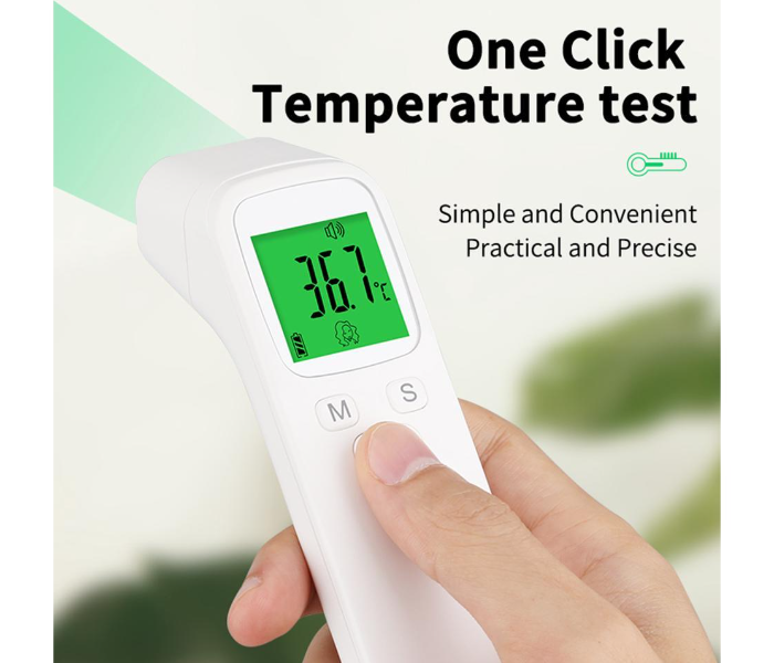 IR R11 Non Contact Infrared Thermometer With Digital LCD Display -White - Zoom Image 1