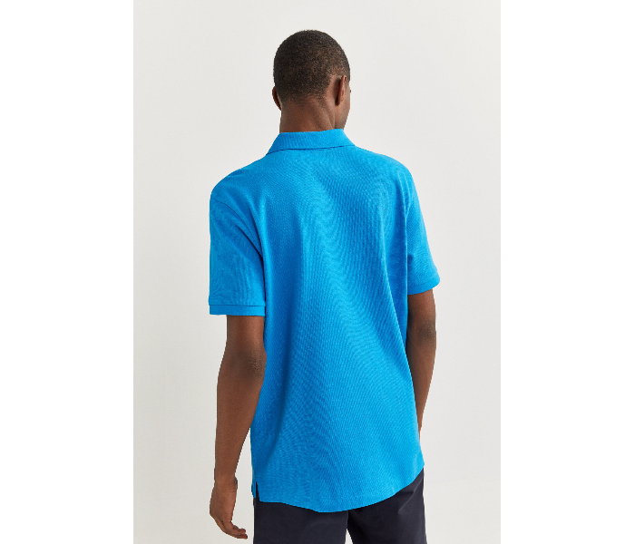 Springfield 855102287 XL Basic Polo Shirt for Men - Turquoise - Zoom Image 3