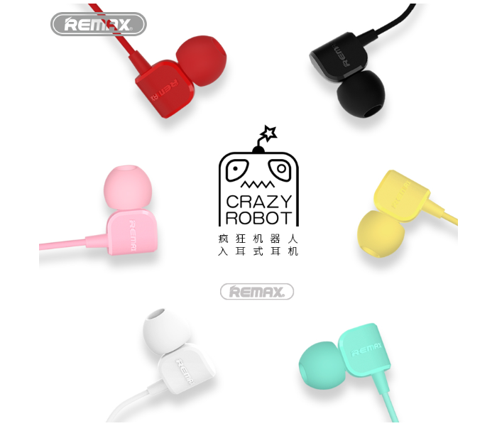 Remax RM-502 Crazy Robot In-Ear Wired Earphone - Yellow - Zoom Image 3