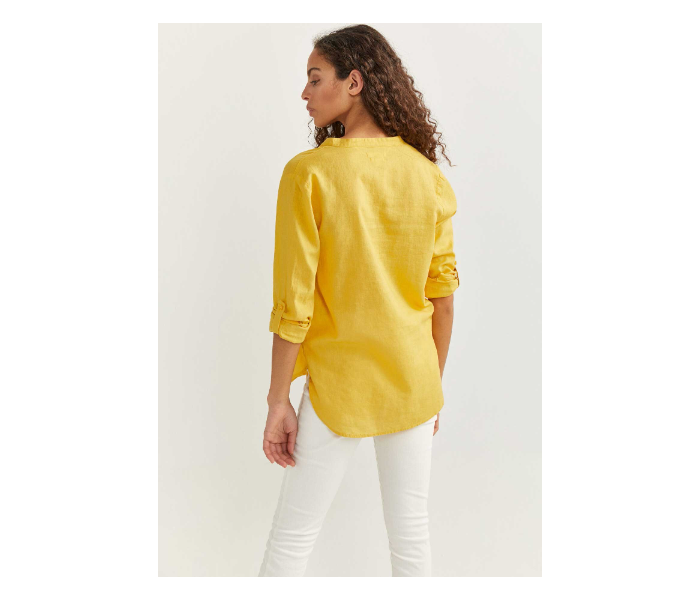 Springfield 679736907 Size 42 Long Sleeve Blouse for Women - Yellow - Zoom Image 4