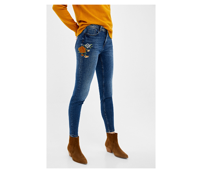 Springfield 682679215 Size 34 Denim for Women - Medium Blue - Zoom Image 1