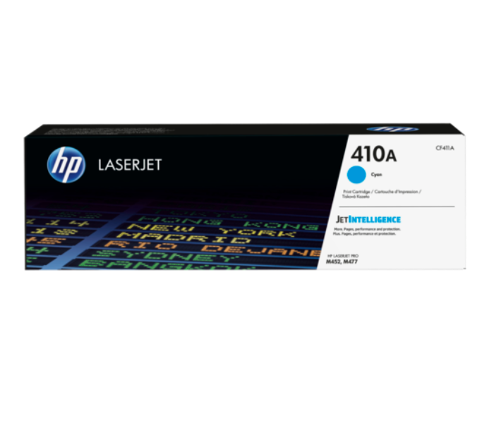 HP 410A CF411A Original LaserJet Toner Cartridge - Cyan - Zoom Image