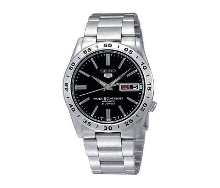 Seiko SNKE01K1 Automatic Analog Black Dial Stainless Steel Watch for Men - Silver - Zoom Image 1