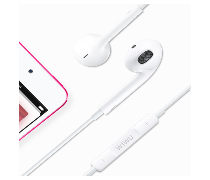 Wiwu EB302 Earbuds Lightning Connector - White - Zoom Image 2