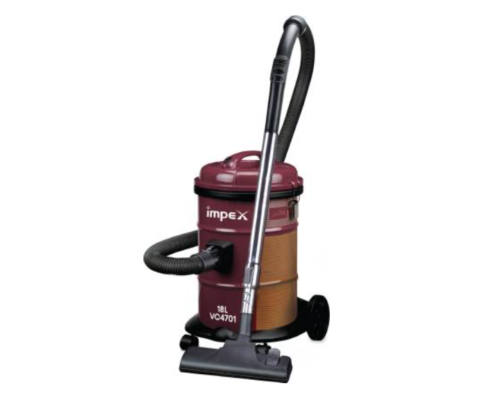 Impex VC 4701 1600W Vacuum Cleaner - Red - Zoom Image