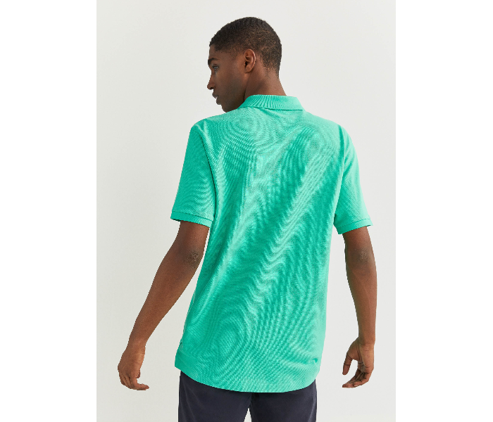 Springfield 855102225 XXL Basic Polo Shirt for Men - Green - Zoom Image 3