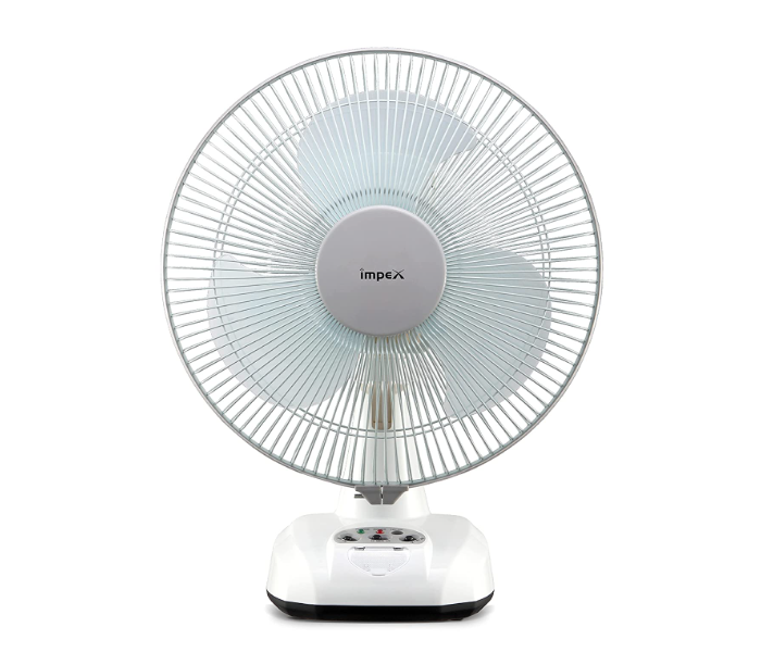 Impex BREEZE D3 12V 1500 RPM Rechargeable Portable Fan with 3 Speed Mode Overcharge Protection LED Light - Zoom Image