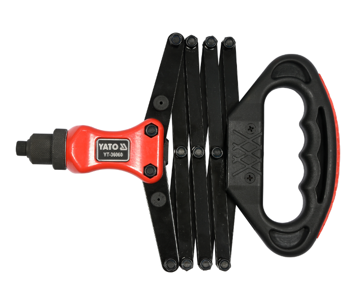 Yato YT-36060 Cr-Mo Steel Lazy Tongue Riveter - Black and Red - Zoom Image 1