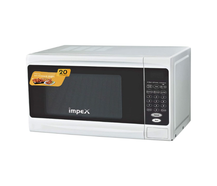 Impex MO 8101 20 Liter Digital Mircrowave Oven - White - Zoom Image 2