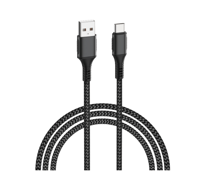 Wiwu F1212MMB 1200mm Cyclone 5A Data Cable - Black - Zoom Image