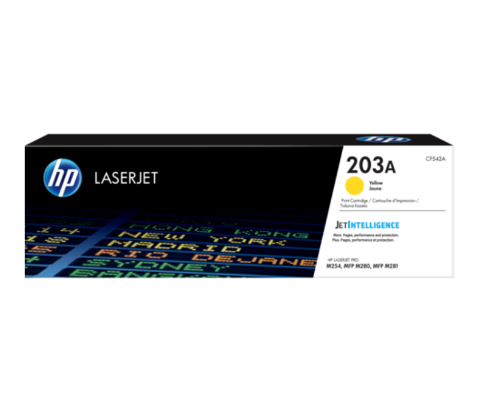 HP 203A CF542A Original LaserJet Toner Cartridge - Yellow - Zoom Image