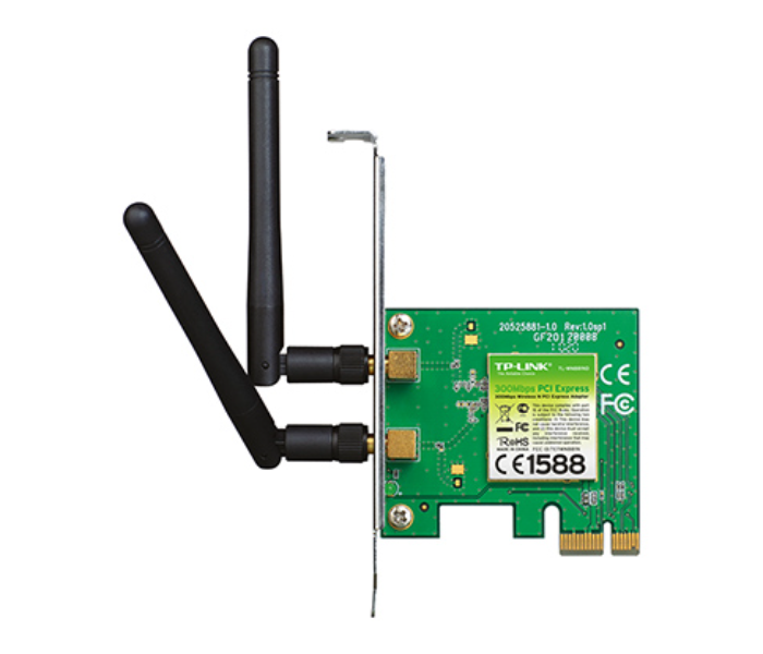 TP-Link TL WN881ND 300Mbps Wireless N PCI Express Adapter - Black - Zoom Image