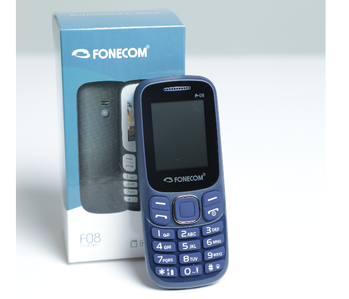 Fonecom F08 Dual Sim Base Phone - Blue - Zoom Image 1