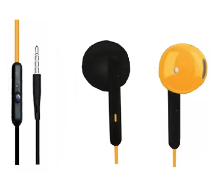 MI- Xiaomi R-1000 Stereo 3.5mm Plug Headset Extra Bass - Orange - Zoom Image 2