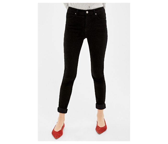 Springfield 684626201 Size 40 Basic Denim for Women - Black - Zoom Image 1