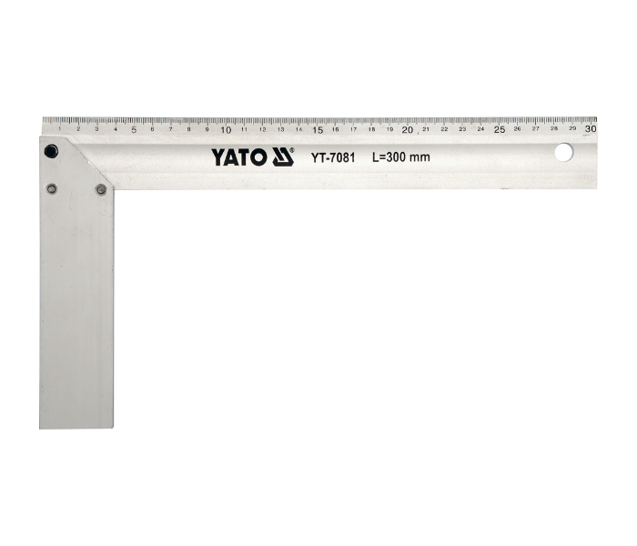 Yato YT-7081 300mm Aluminium Try Square - Silver - Zoom Image 1